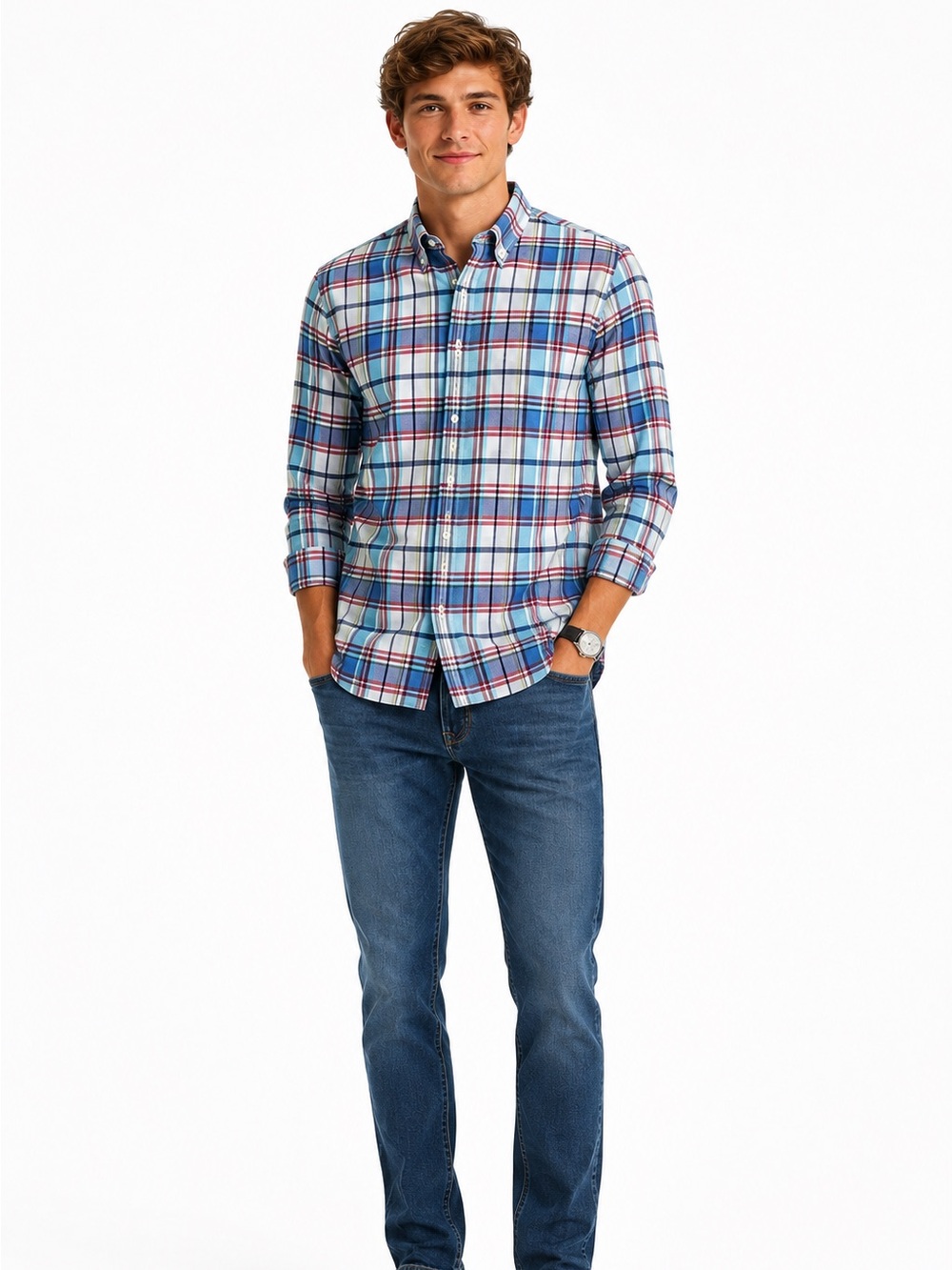 Brooks Brothers Plaid Button Down Shirt Men’s XL Office Preppy Dadcore
